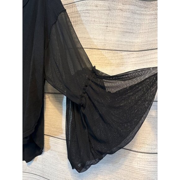 Free People Still Got it Mesh Bell Sleeves Size S - Picture 2 of 4